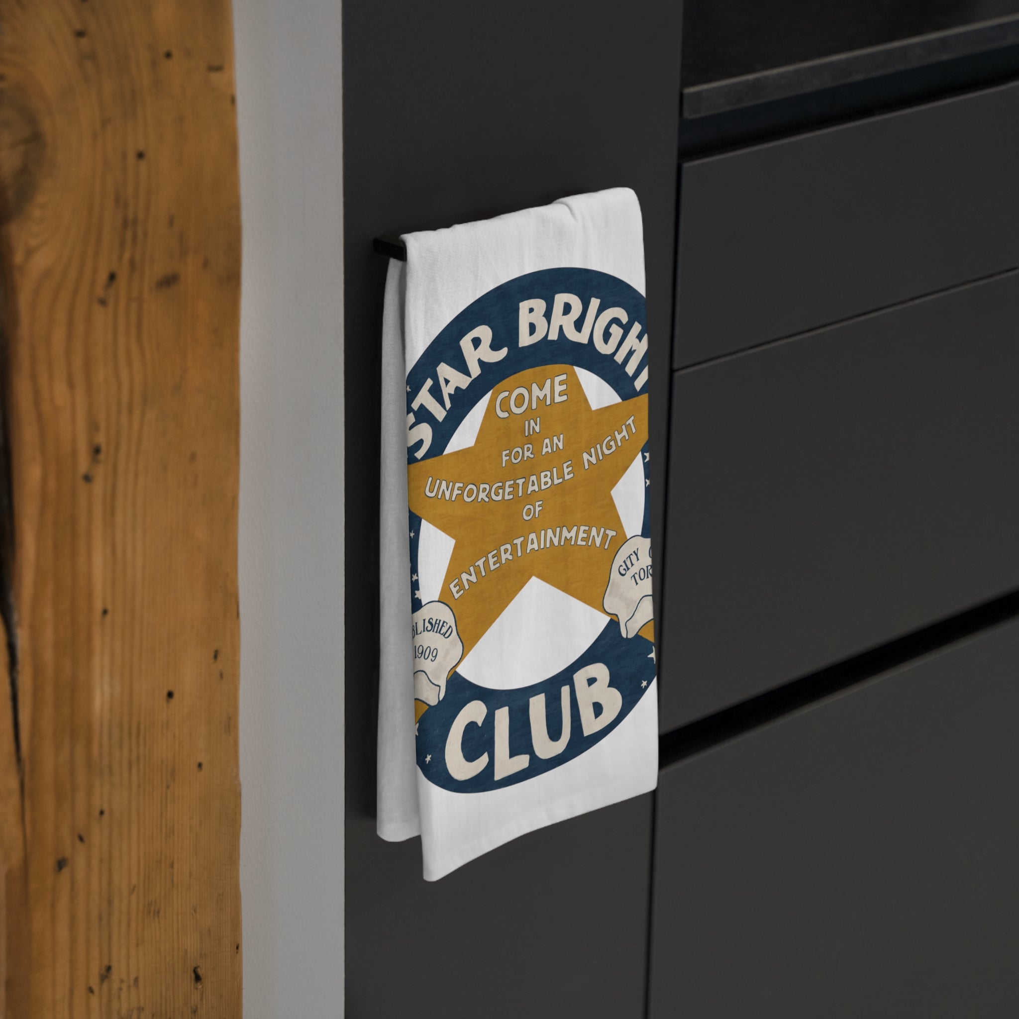 Star Bright Club Tea Towel