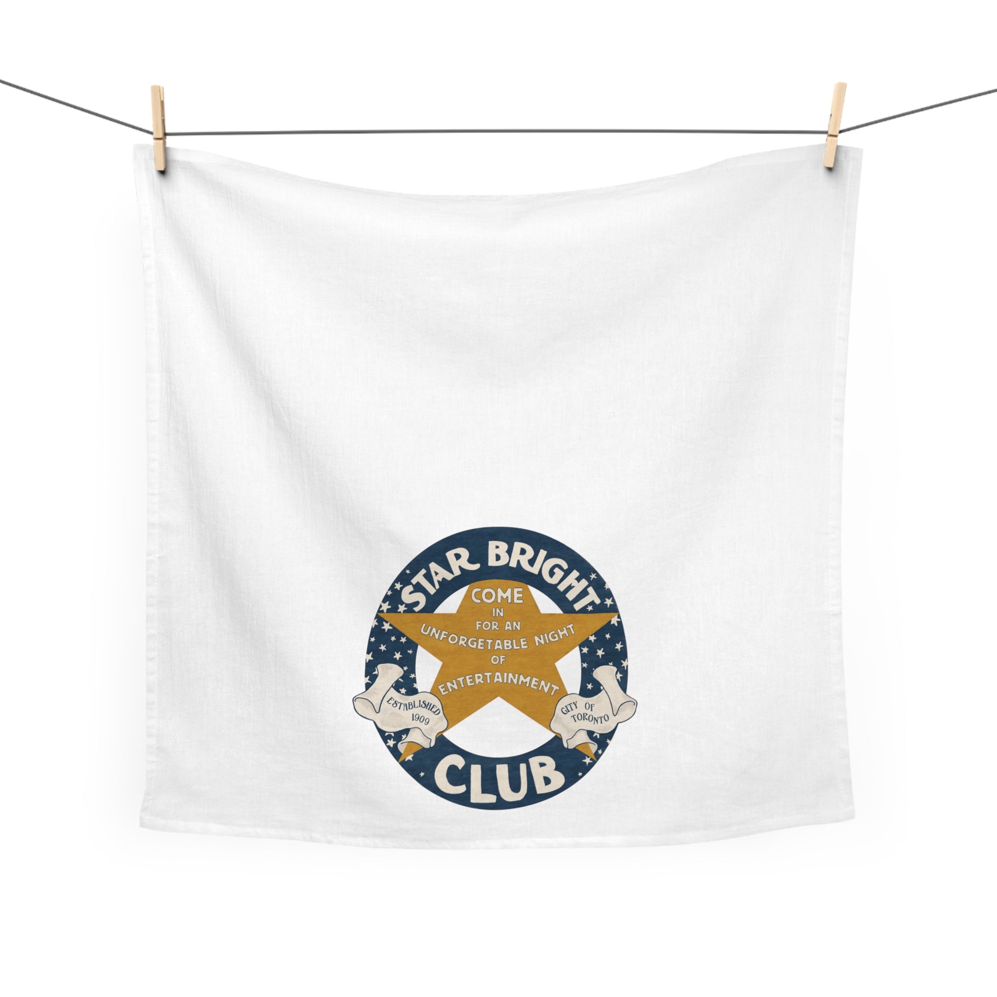 Star Bright Club Tea Towel