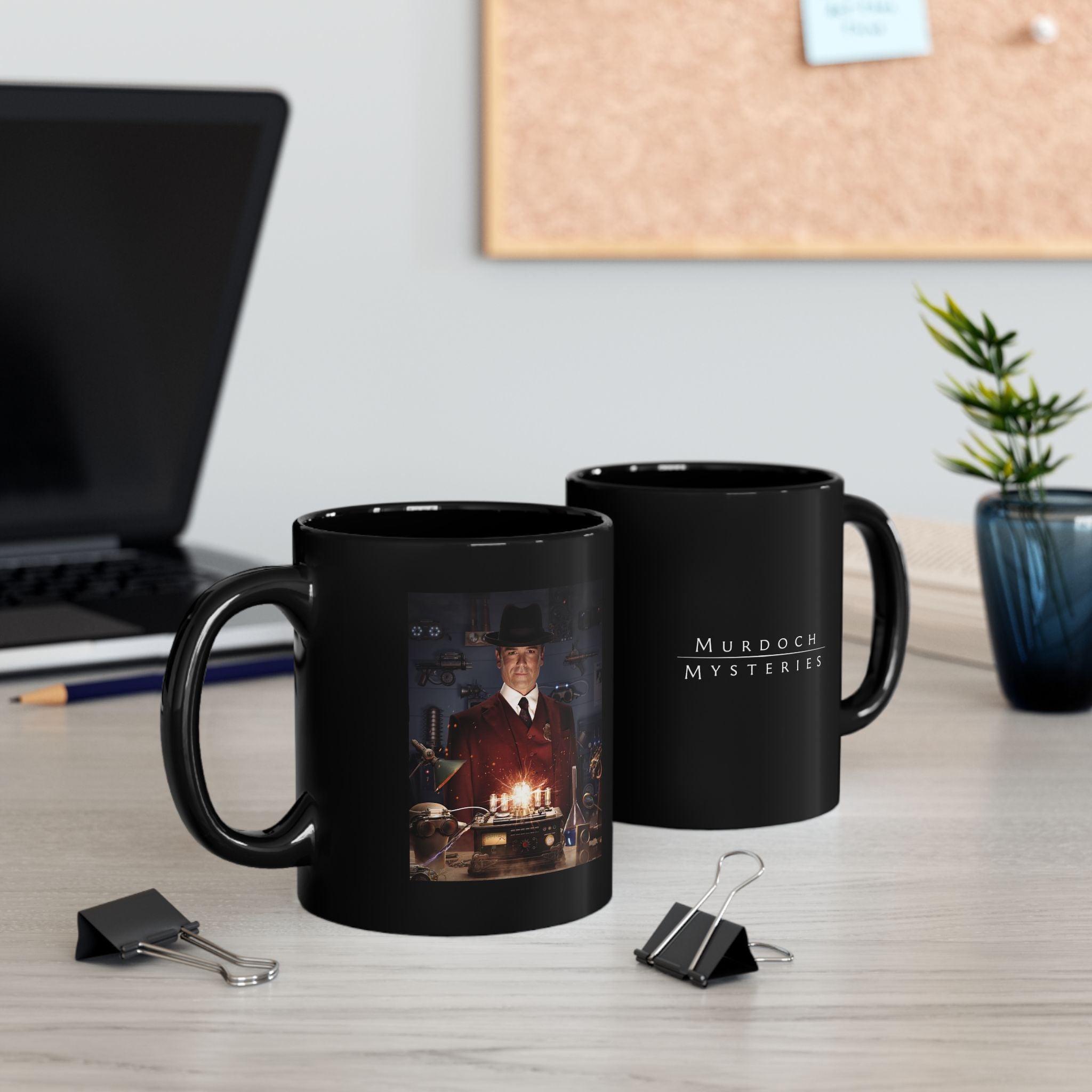 Det. William Murdoch | Black Coffee Mug, 11oz