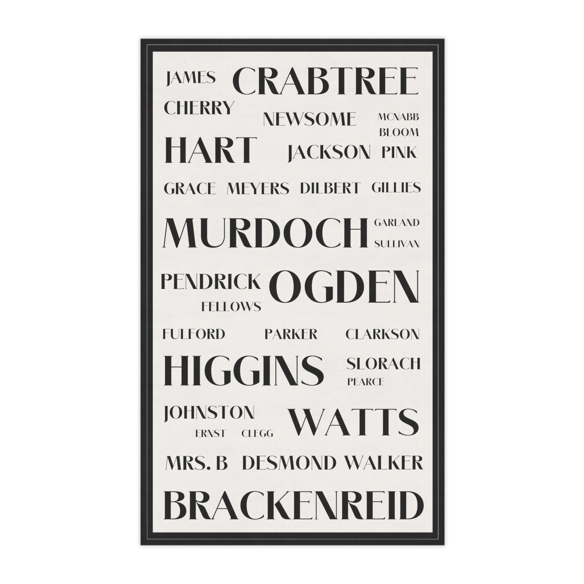 Murdoch Mysteries | Character Kitchen Towel