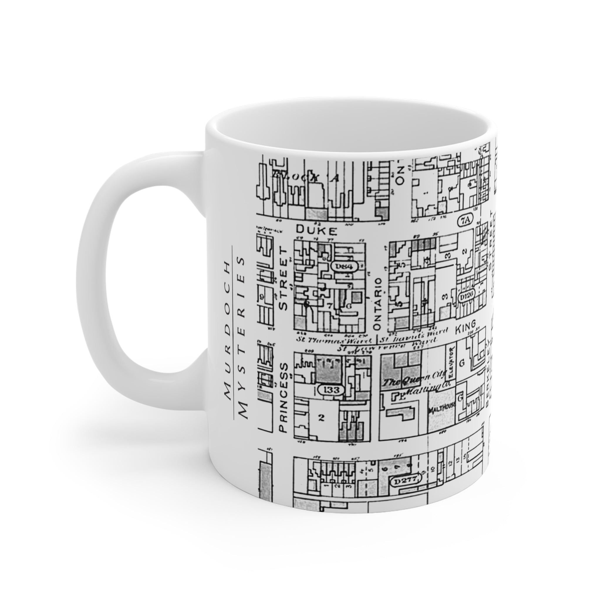Streets of Toronto - Vintage Map Ceramic Mug
