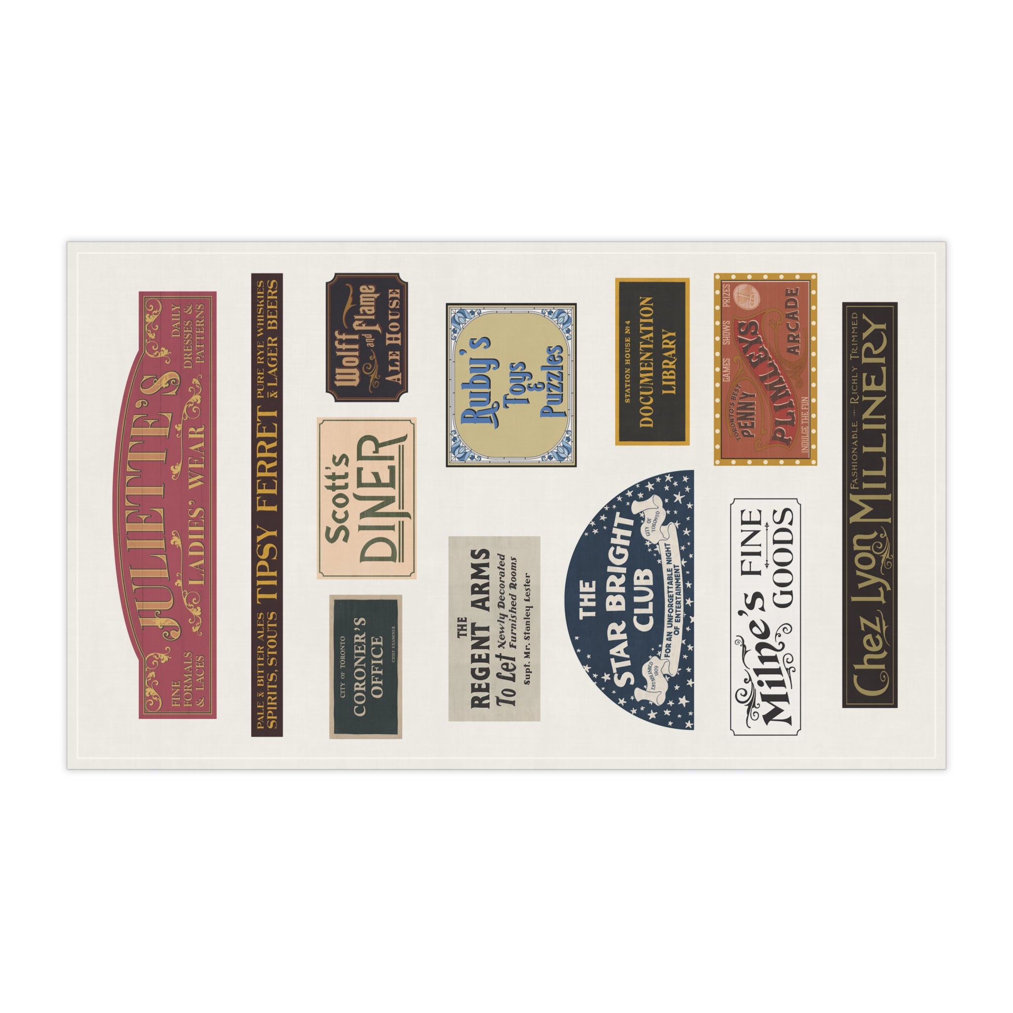 Signs of Murdoch Mysteries | Kitchen Towel