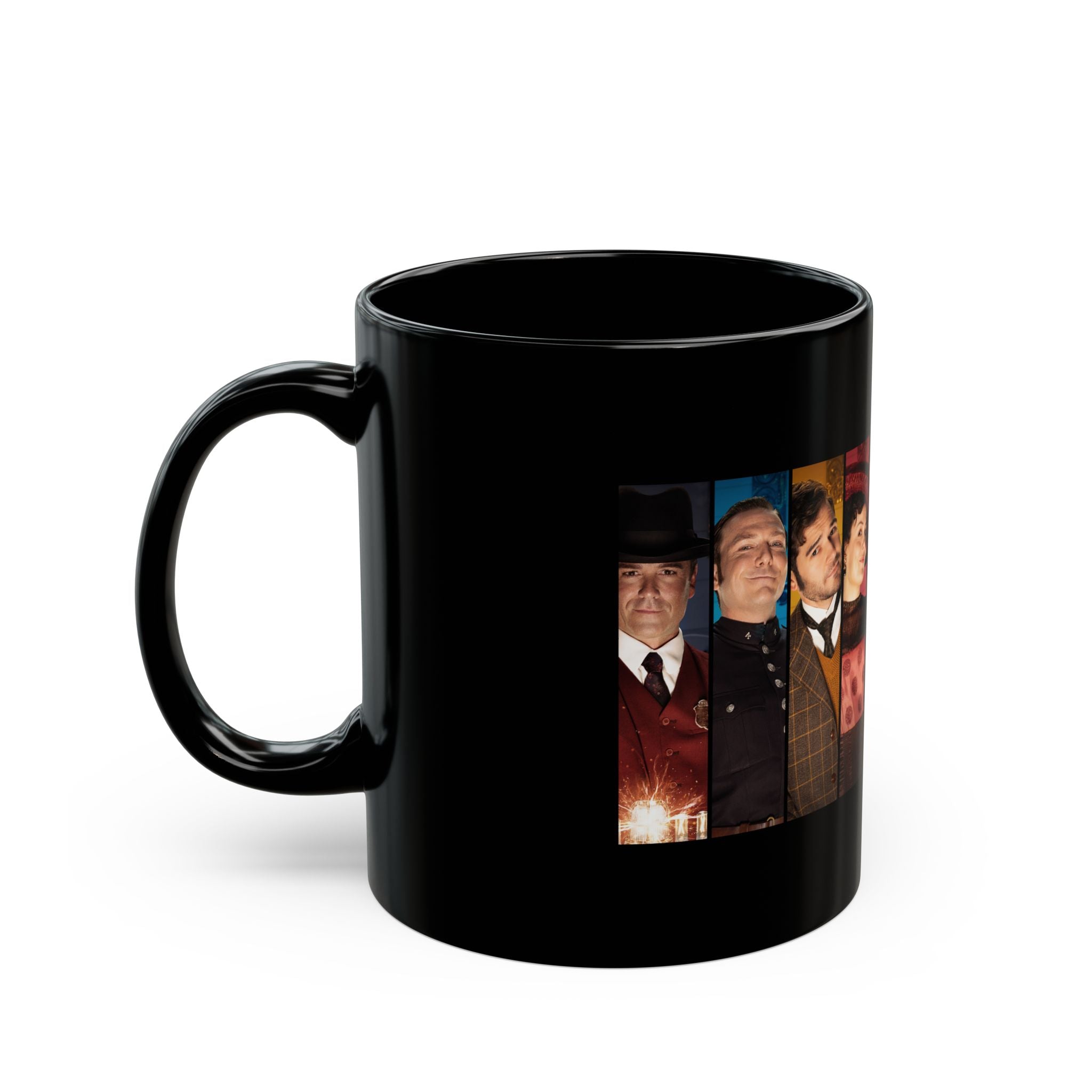 Murdoch Mysteries Characters of Season 18 | Black Coffee Mug, 11oz