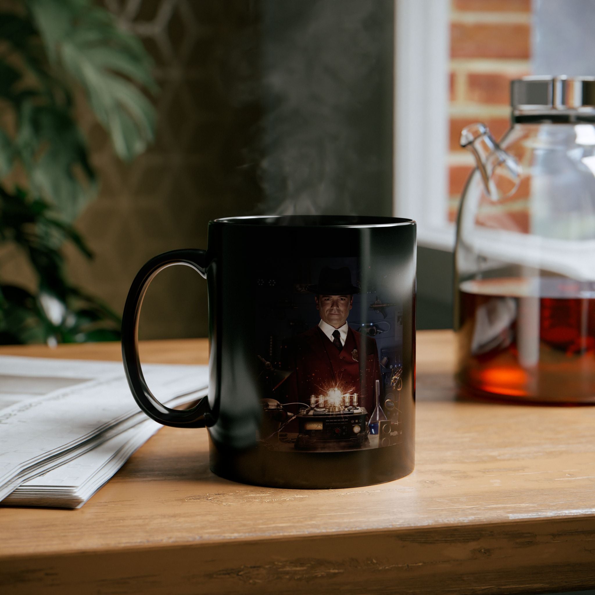 Det. William Murdoch | Black Coffee Mug, 11oz