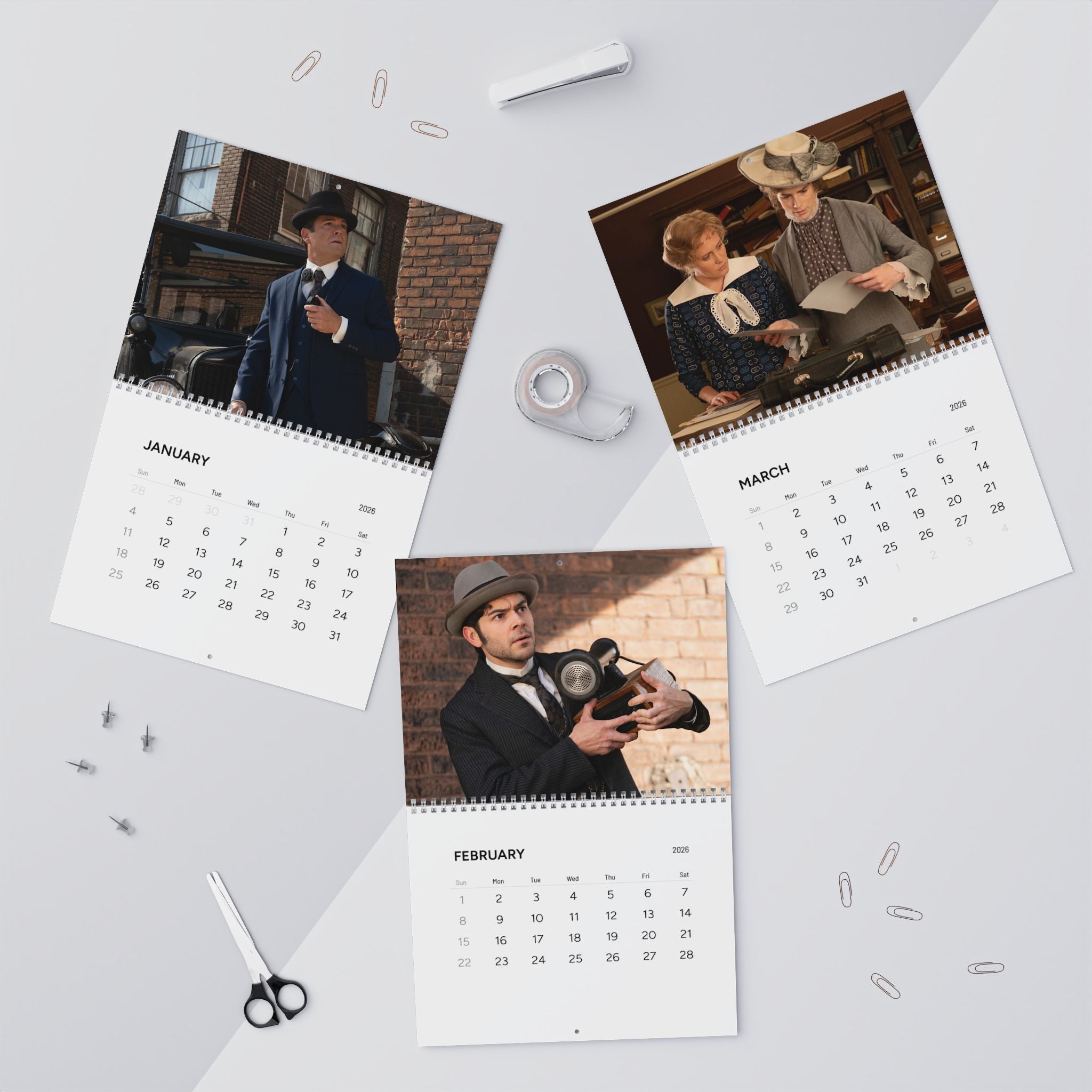 Murdoch Mysteries 2026 Wall Calendar