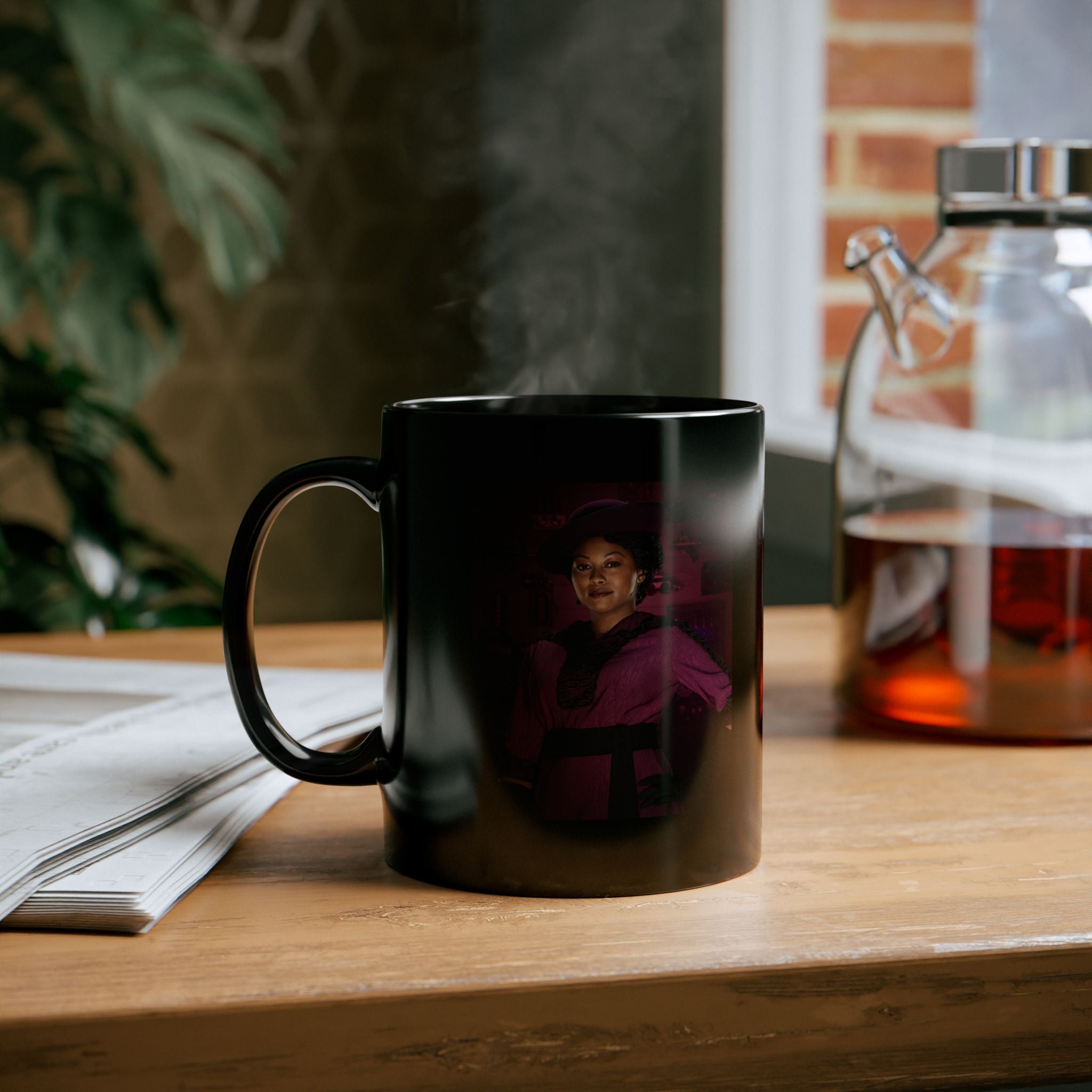 Violet Hart | Black Coffee Mug, 11oz