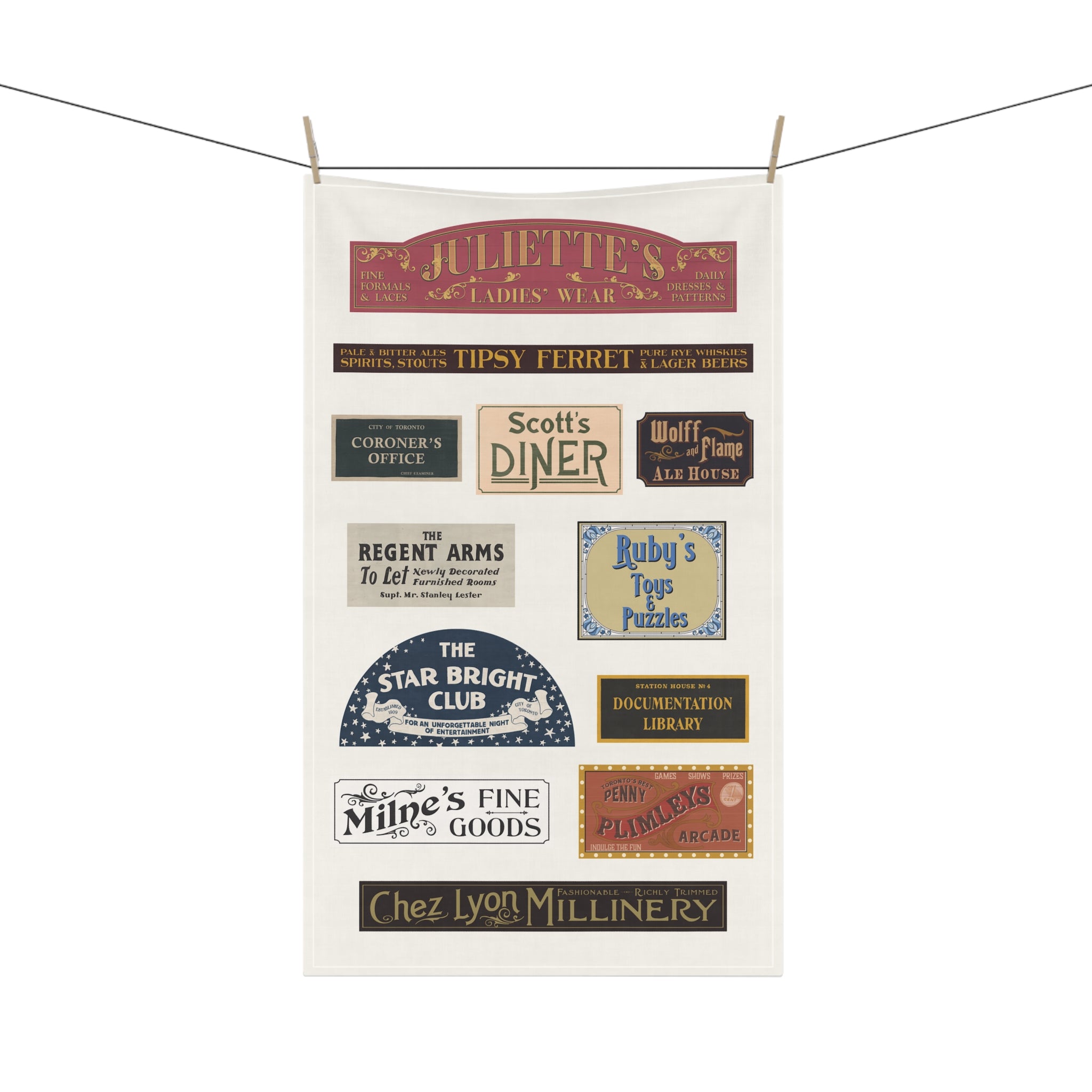 Signs of Murdoch Mysteries | Kitchen Towel
