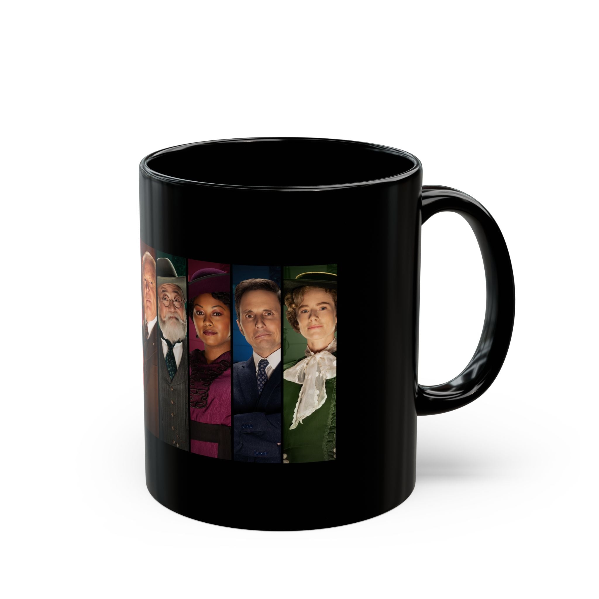 Murdoch Mysteries Characters of Season 18 | Black Coffee Mug, 11oz