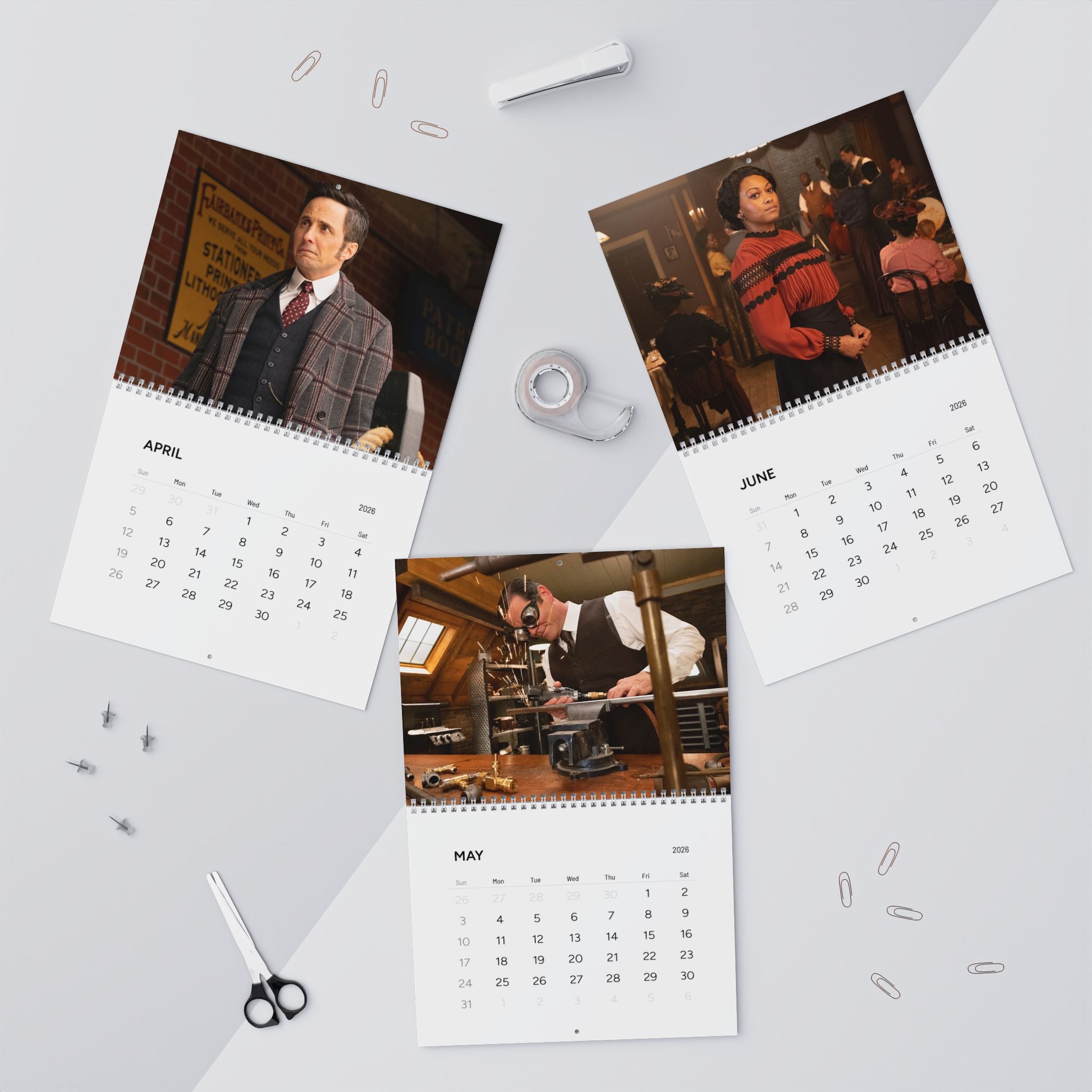 Murdoch Mysteries 2026 Wall Calendar