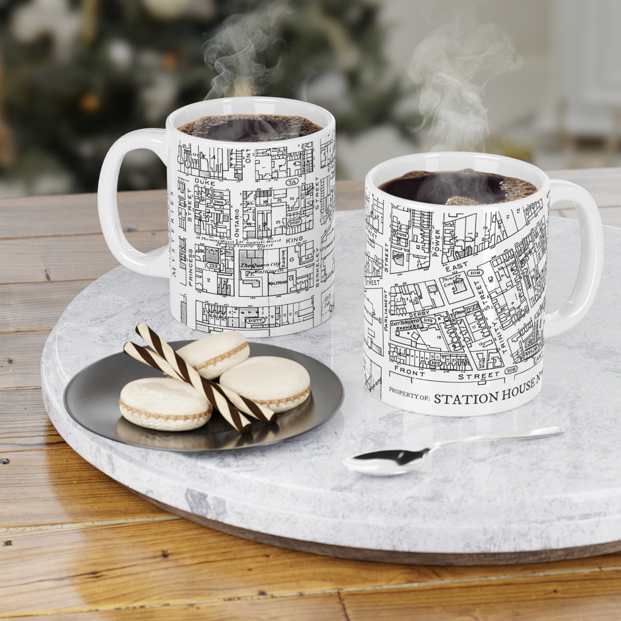 Streets of Toronto - Vintage Map Ceramic Mug